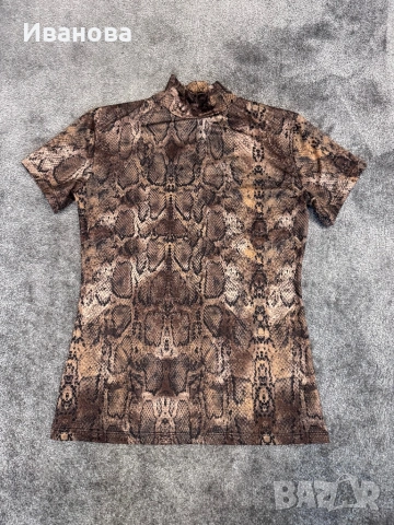 Дамска блуза с животински принт