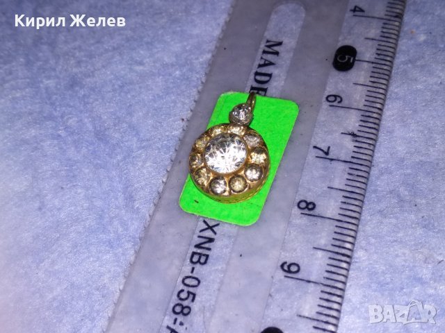 ВЪЗРОЖДЕНСКА СКЪПОЦЕННА БРОНЗОВА АЖУРНА ЕТНО ОБЕЦА с РЪЧНО ФАСЕТИРАНИ КАМЪНИ ПЛАНИНСКИ КРИСТАЛ 37022, снимка 9 - Антикварни и старинни предмети - 39954469