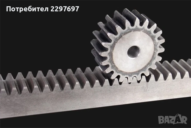  Модулна зъбна рейка 10*10*500 мм +1 бр. Пиньон 17 зъба, снимка 4 - Други инструменти - 53201107