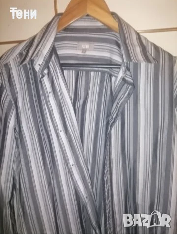 Нова Мъжка Риза с Яка и Дълъг Ръкав XL , снимка 2 - Ризи - 50754012