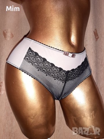 Don'A PARTE  M Черна прозрачна бикина с дантела и пайети , снимка 2 - Бельо - 39043313