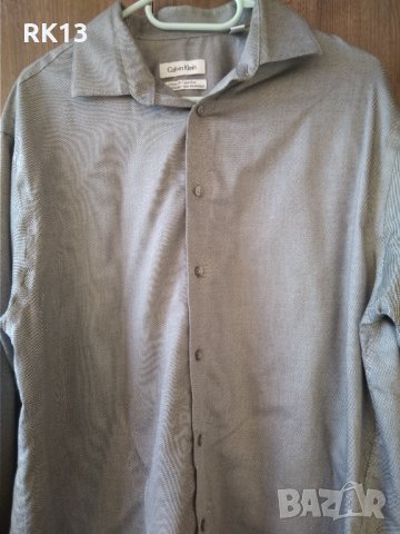 Мъжка риза Calvin Klein,L, снимка 3 - Ризи - 35001534
