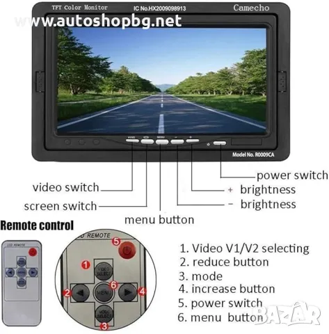 Camecho RC 9V - 35V система за  Задно виждане,Безжична IR камера за нощно виждане, снимка 2 - Части - 48500796