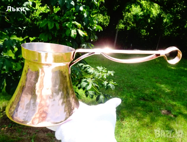 Медно джезве 650 мл.,дълга медна дръжка. , снимка 9 - Антикварни и старинни предмети - 50703473