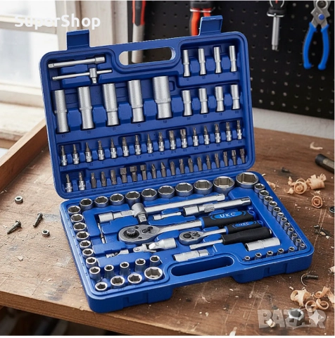 Професионален комплект гедоре 108 части UKC инструменти в куфар