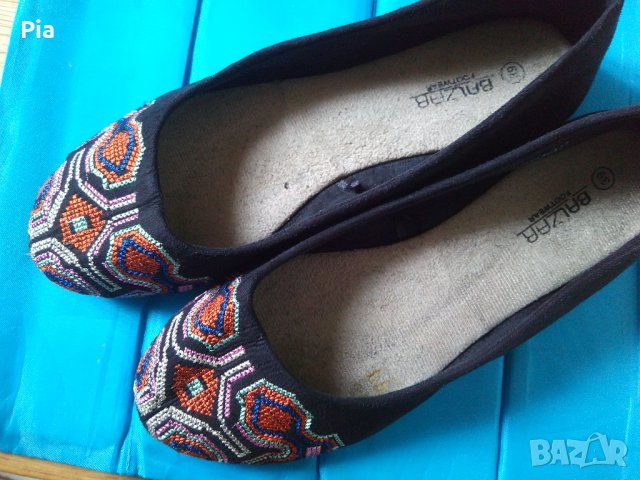 Бродирани балерини, пантофки, снимка 1