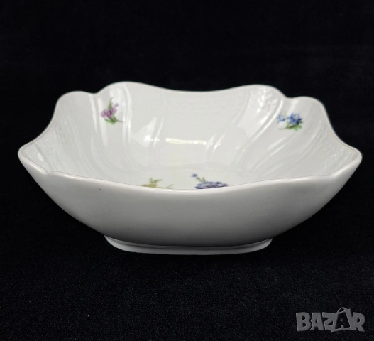 Квадратна порцеланова купа - Hutschenreuther, Dresden