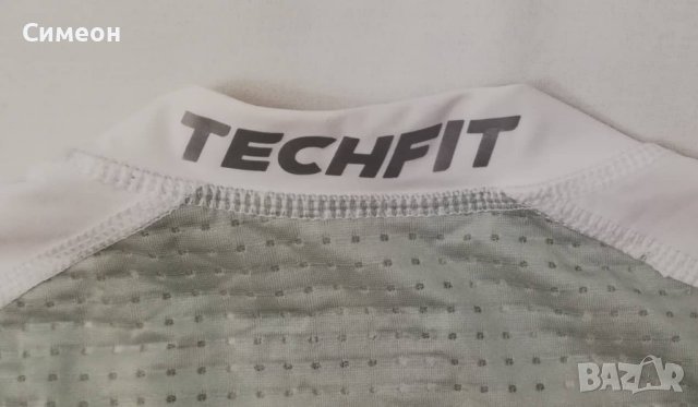 Adidas Techfit оригинална тениска L Адидас спортна фланелка фитнес, снимка 7 - Спортни дрехи, екипи - 37071230