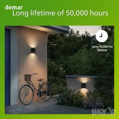 PHILIPS Zyra LED Outdoor стенна лампа за външен монтаж IP44, алуминиев корпус, снимка 5 - Външни лампи - 55827413