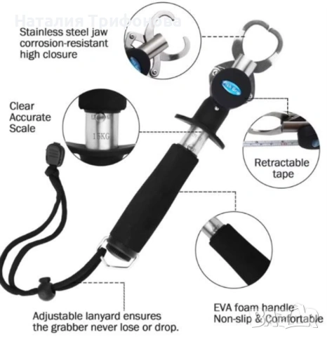 Рибарска щипка за хищници с кантар15 kg, снимка 5 - Такъми - 54179665