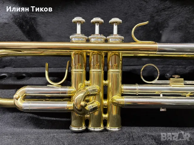 Тромпет Bach TR650 неразличим от нов, оригинален кейс и Bach 7C, снимка 4 - Духови инструменти - 56091721