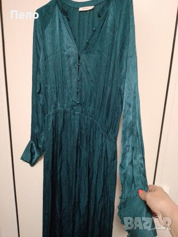 Сатенена рокля , снимка 2 - Рокли - 54322755