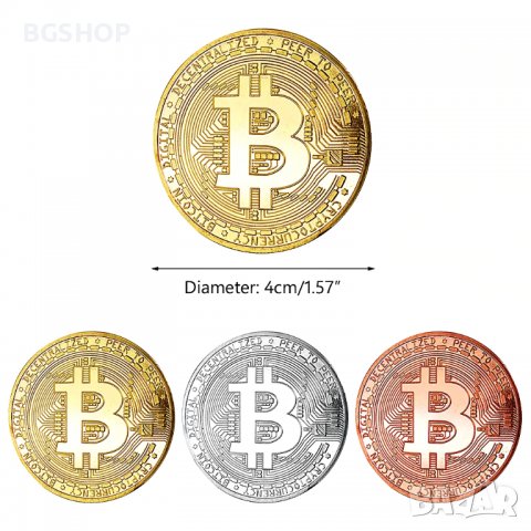 Биткойн монета / Bitcoin ( BTC ) - 3 модела, снимка 2 - Нумизматика и бонистика - 39011537