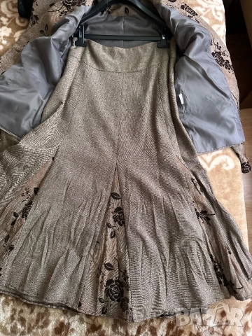 Кафяв вълнен костюм, снимка 7 - Костюми - 52095989