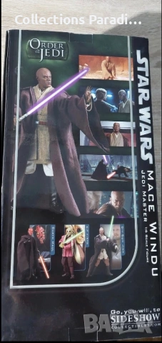 Sideshow Star Wars Mace Windu Jedi 1/6 фигура статуя, снимка 4 - Колекции - 54131813