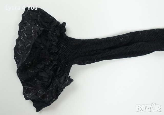 S нови черни мрежести чорапи със силикон, снимка 2 - Бельо - 44340056
