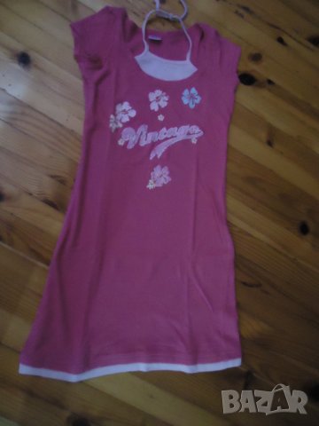 розова трикотажна рокля, снимка 1