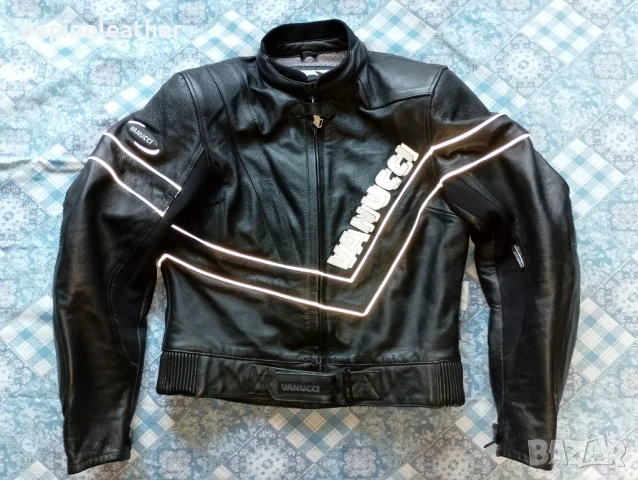 VANUCCI на LOUIS - Немско кожено мото яке с протектори, телешки бокс, снимка 8 - Якета - 50741645