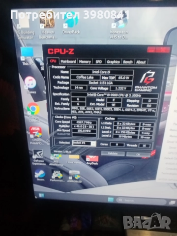 Аsrock z390 pro4 Geimig I9-9900, снимка 4 - Геймърски - 51691618