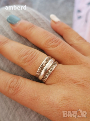 Уникална сребърна халка - модел R061A