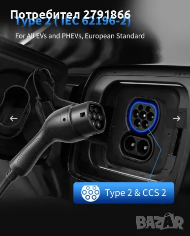 Заряден кабел за електрически автомобили RamTouch тип 2 Schuko 3.7 kW, 1 фаза, 6м. LCD дисплей, снимка 6 - Аксесоари и консумативи - 50160101