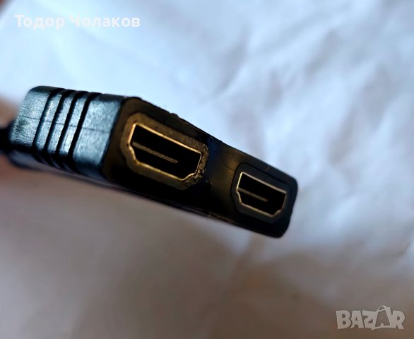 1 HDMI сплитер към 2 HDMI/нов, снимка 3 - Стойки, 3D очила, аксесоари - 44338913