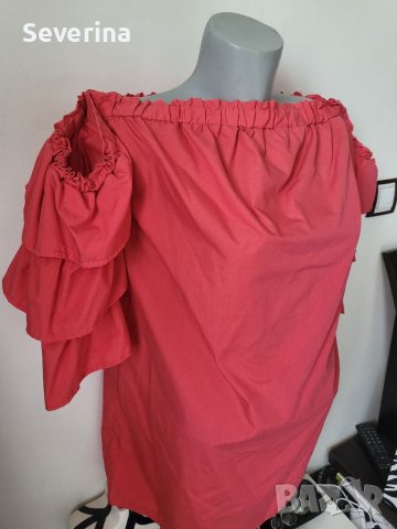 Фешън рокля S размер,цвят диня, снимка 2 - Рокли - 40697801