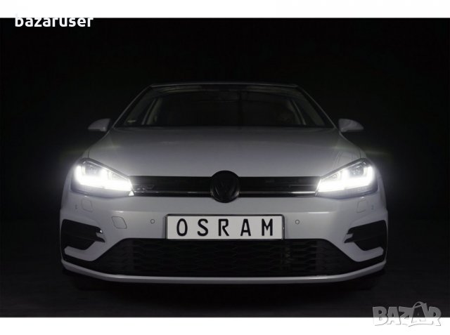 Комплект LED фарове Osram LEDriving Black Edition за VW Golf 7.5 2017-2020 с черна основа,