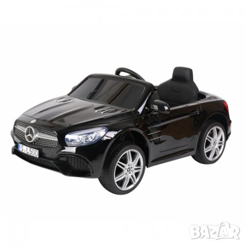 Акумулаторна кола Licensed Mercedes Benz SL500 Black SP, снимка 1 - Детски велосипеди, триколки и коли - 39245429
