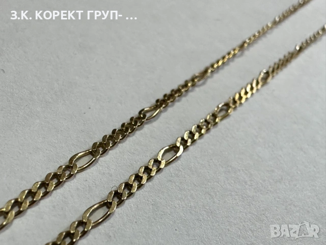 Златен синджир с кръст  14к, 2,78гр, снимка 7 - Колиета, медальони, синджири - 54320786