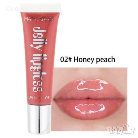 Овлажняващ цветен гланц за устни Jelly Gloss Lip HANDAIYAN, снимка 3 - Декоративна козметика - 47708602