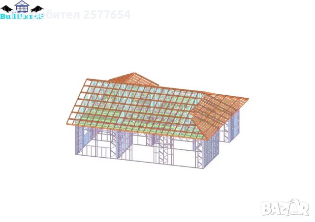Къща,Бунгало,Преместваема къща,Сглобяеми къщи,Модулни,Жилищни-126,2м², снимка 3 - Строителни материали - 44193166