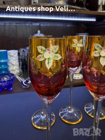 Комплект чаши за алкохол Бохемия №8023 , снимка 5 - Други ценни предмети - 53973462