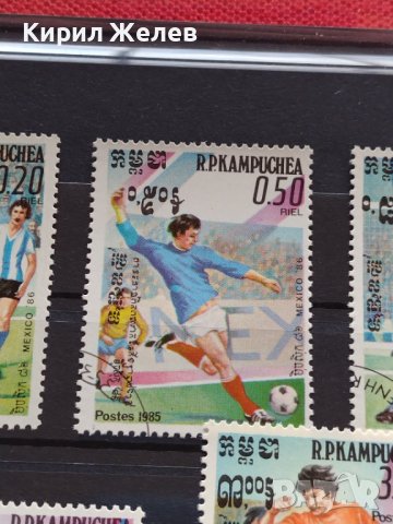 Пощенски марки чиста комплектна серия Футбол Световно първенство Мексико 86г. За колекция - 22547, снимка 3 - Филателия - 36662842