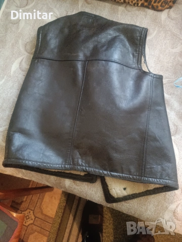 Кожен елек с подплата, снимка 3 - Други - 52917626