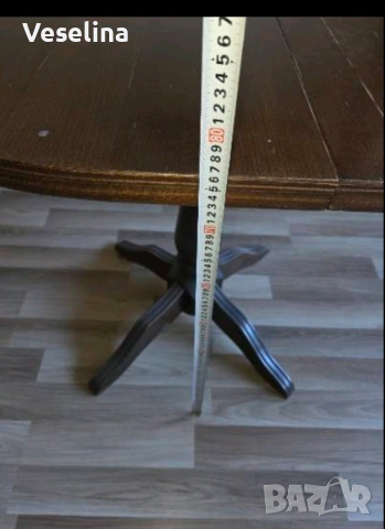 Трапезарна маса разтегателна 132/69/76 см, снимка 5 - Маси - 53304342