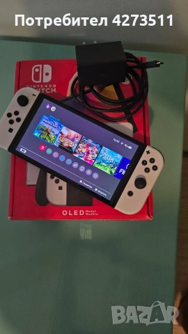 Nintendo Switch OLED Atmosphere / 128GB SanDisk Extreme Pro, снимка 2 - Nintendo конзоли - 54289636