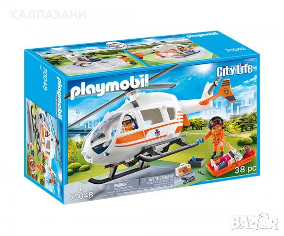 Playmobil - Спасителен хеликоптер Playmobil 70048 - Rescue Helicopter