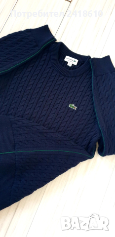Lacoste Cotton Knit Regular Fit Mens Size 4 - M НОВО!  ОРИГИНАЛ! Мъжки Пуловер!