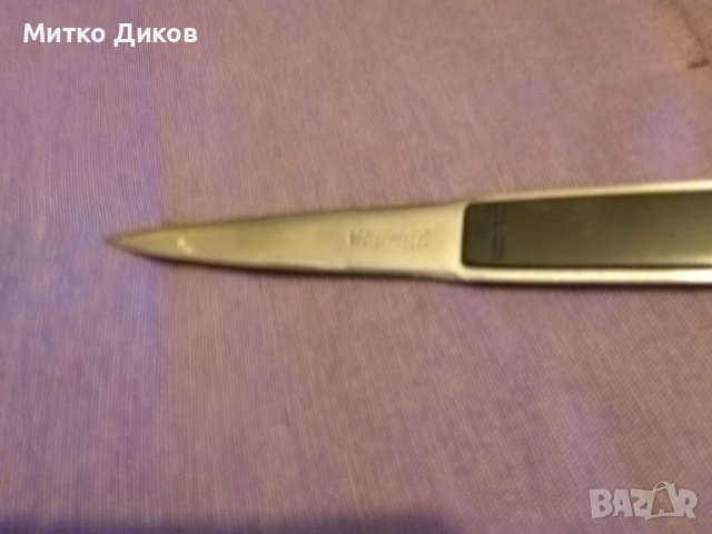 Нож за писмо немски Inoxidable rostfrei stainless aahen letter opener 197х90мм, снимка 4 - Колекции - 38131960