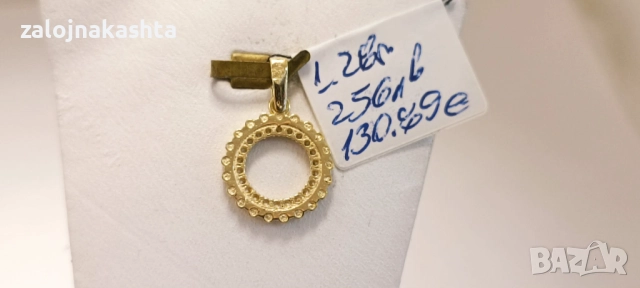 Нова-Златна висулка-1,28гр/14кр, снимка 3 - Колиета, медальони, синджири - 52739142