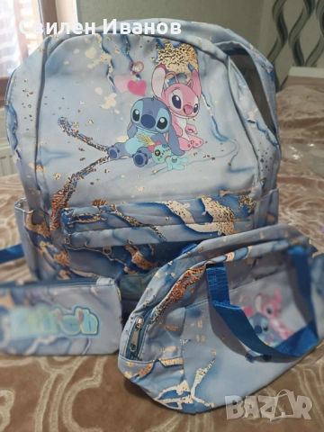 Детски раници на Стич, снимка 4 - Други - 52190260