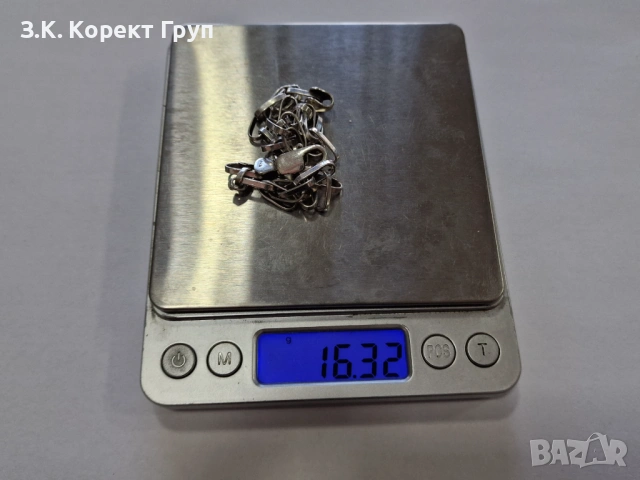 Сребърна гривна 925 / 16,32 гр., снимка 6 - Гривни - 54105583