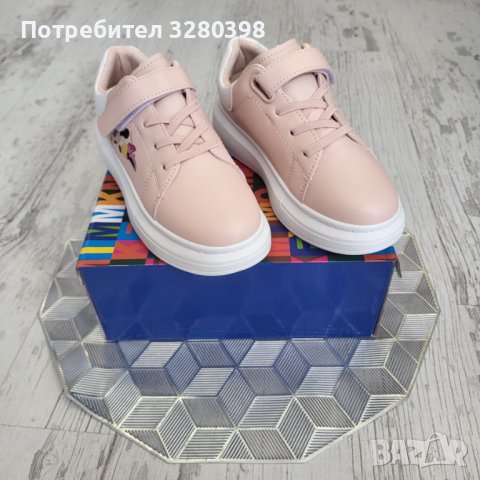 НАМАЛЕНИЕ -30% на Детски кецове без връзки с Мини Маус в розов цвят, снимка 2 - Детски маратонки - 37614779