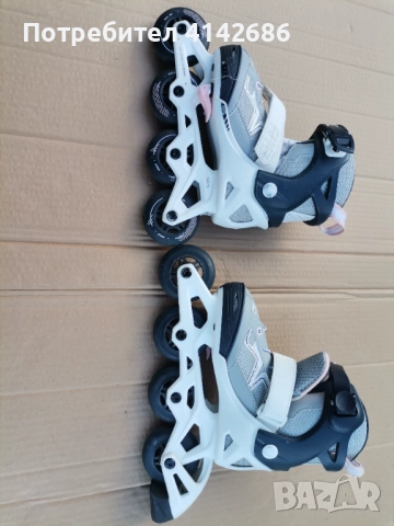 Детски ролери Oxelo светлосиви, снимка 5 - Ролери, кънки - 52956607