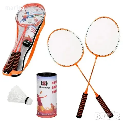 Федербал в калъф, Комплект 2 ракети с 3 броя перца Код: 56757-2, снимка 1