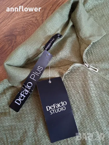 Тениска плетиво DeFacto studio 3XL, снимка 8 - Тениски - 49688747