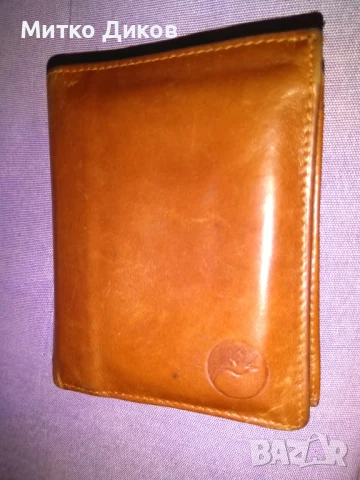 Лебед марков портфейл  естествена кожа 118х94мм , снимка 9 - Портфейли, портмонета - 51422559