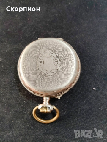 Швейцарски СРЕБЪРЕН джобен часовник 1901г. - 6 Рубина-ПЕРФЕКТЕН, снимка 10 - Джобни - 49965271