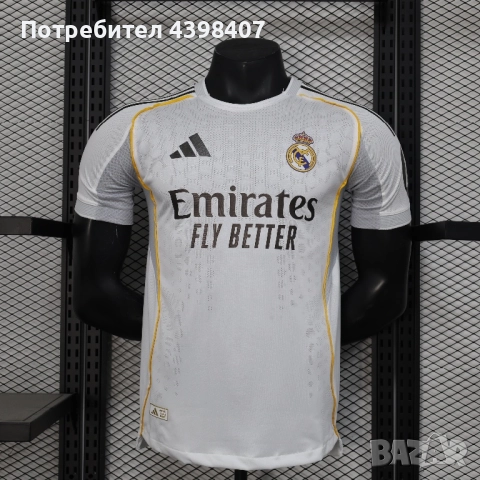 Футболна тениска Real Madrid Home 25/26 Mbappѐ 10, снимка 2 - Футбол - 52636575